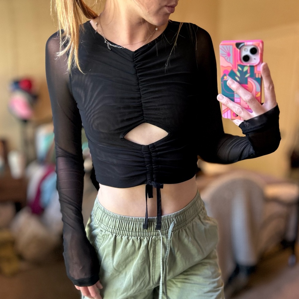 Black long sleeve top size S, Kendall & Kylie brand